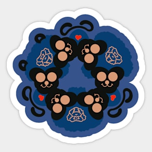 Monkey Mandala Sticker